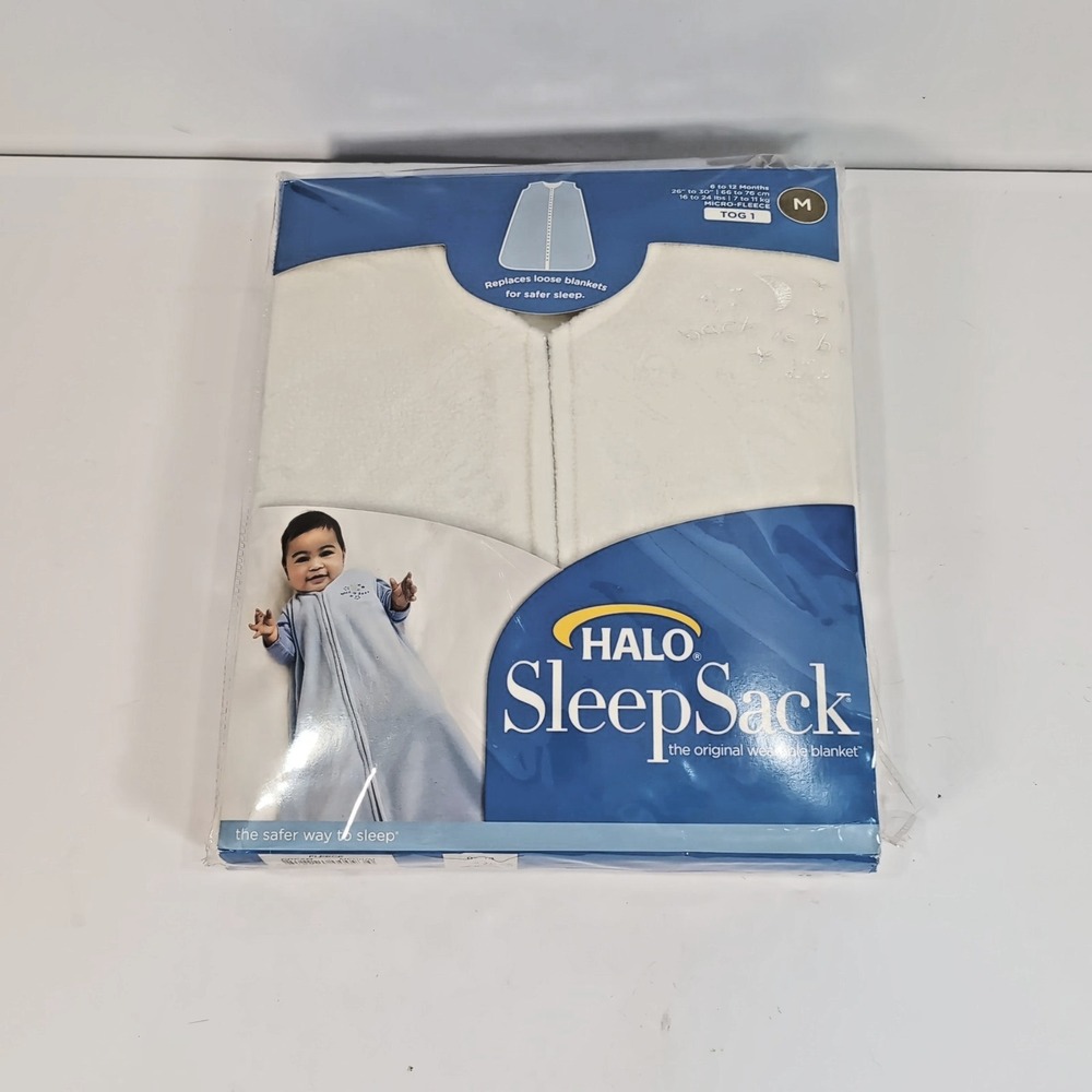 Halo SleepSack Wearable Blanket Cream Off White Size Medium 6 to 12 Months TOG 1